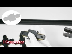 2 متجر لبيع الملابس الأسلاك الأضواء مسار السكك الحديدية الألومنيوم سميكة