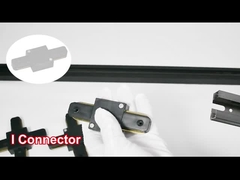 AC110-248V 2 سلك مسطح نحاسي أضواء كاشفة نظام أسود أبيض اللون