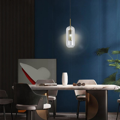 عمود طويل AC 220V صغير LED قلادة ضوء شفاف عاكس الضوء