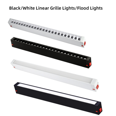 220V الخطي المغناطيسي LED ضوء المسار يعتم جزءا لا يتجزأ / شنت السطح