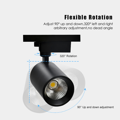 المضادة للوهج COB Track Light Clothing Store 2 سلك جزءا لا يتجزأ من أضواء LED