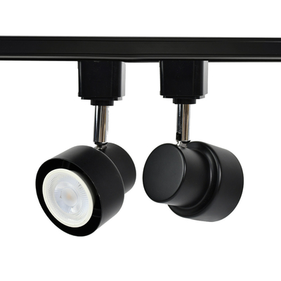 زاوية قابلة للتعديل من الحديد / الألومنيوم Mr16 Track Light Housing Kit التجارية
