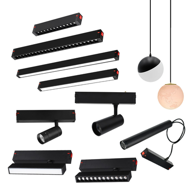مغناطيسي ذكي 10W 4000K Track Light سطح أسود ضوء مغناطيسي مثبت LED بدون ضوء رئيسي