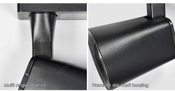 12W 20W 30W 40W LED أضواء المسار 350 أفقي قابل للتعديل