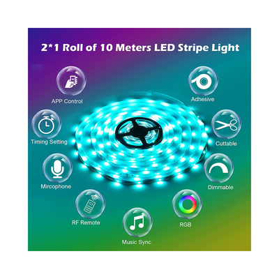 OEM SMD 5050 RGB ذكي LED قطاع ضوء مقاوم للماء للزينة