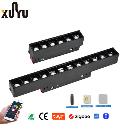Smart Tuya Wifi 48V Magnetic Track Light 6W LED ضوء كشاف خطي