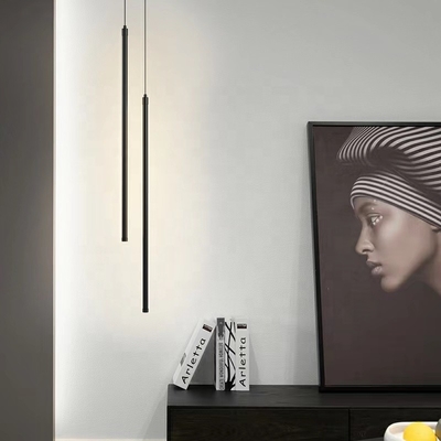 Home LED قلادة ضوء 80lm / W CE إضاءة غرفة الطعام الخطية