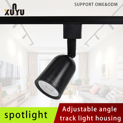 مصابيح مسار الإضاءة Gu10 المستديرة 2 أسلاك 3 أسلاك إضاءة مسار السقف LED