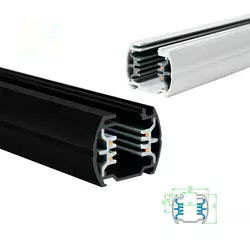 OEM ODM أسود LED مسار السكك الحديدية 43-34 مم أربعة أسلاك وثلاث دوائر