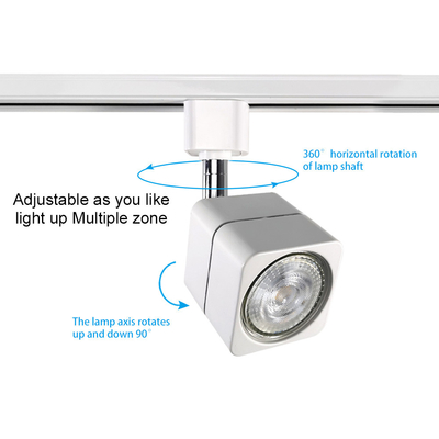 تجاري أسود أبيض Track Light Home Clothing Store 6W 10w Square Spotlight