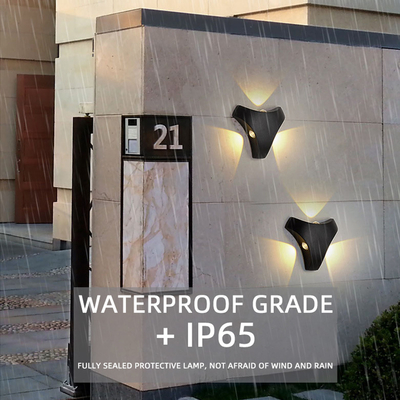 Creative Triangle Hotel Outdoor Garden Wall Light 9w مقاوم للماء