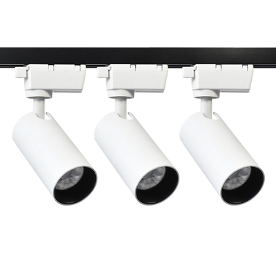الإضاءة التجارية LED المسار ضوء كشاف ثلاثة ألوان درجات حرارة اختياري COB ضوء المسار
