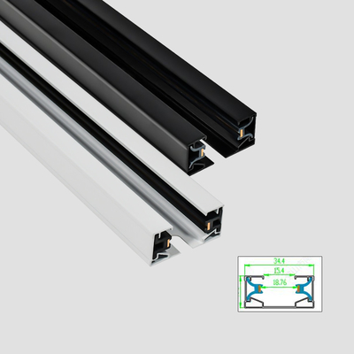 AC110-248V 2 سلك مسطح نحاسي أضواء كاشفة نظام أسود أبيض اللون