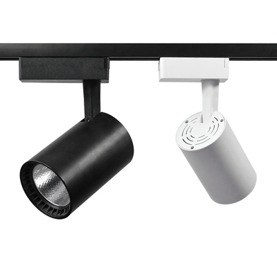 80lm / w LED ضوء المسار قابل للتعديل زاوية متجر الملابس للتسوق مول Cob الأضواء